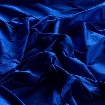 54" Wide - Royal Blue Dupioni Silk, 100% Silk Fabric, by The Yard