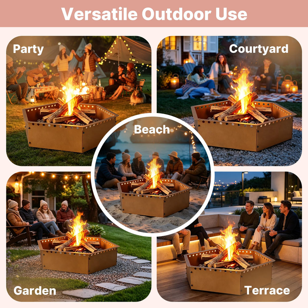 Heavy Duty Smokeless Fire Ring 36 inch Outer 35 inch Inner Diameter