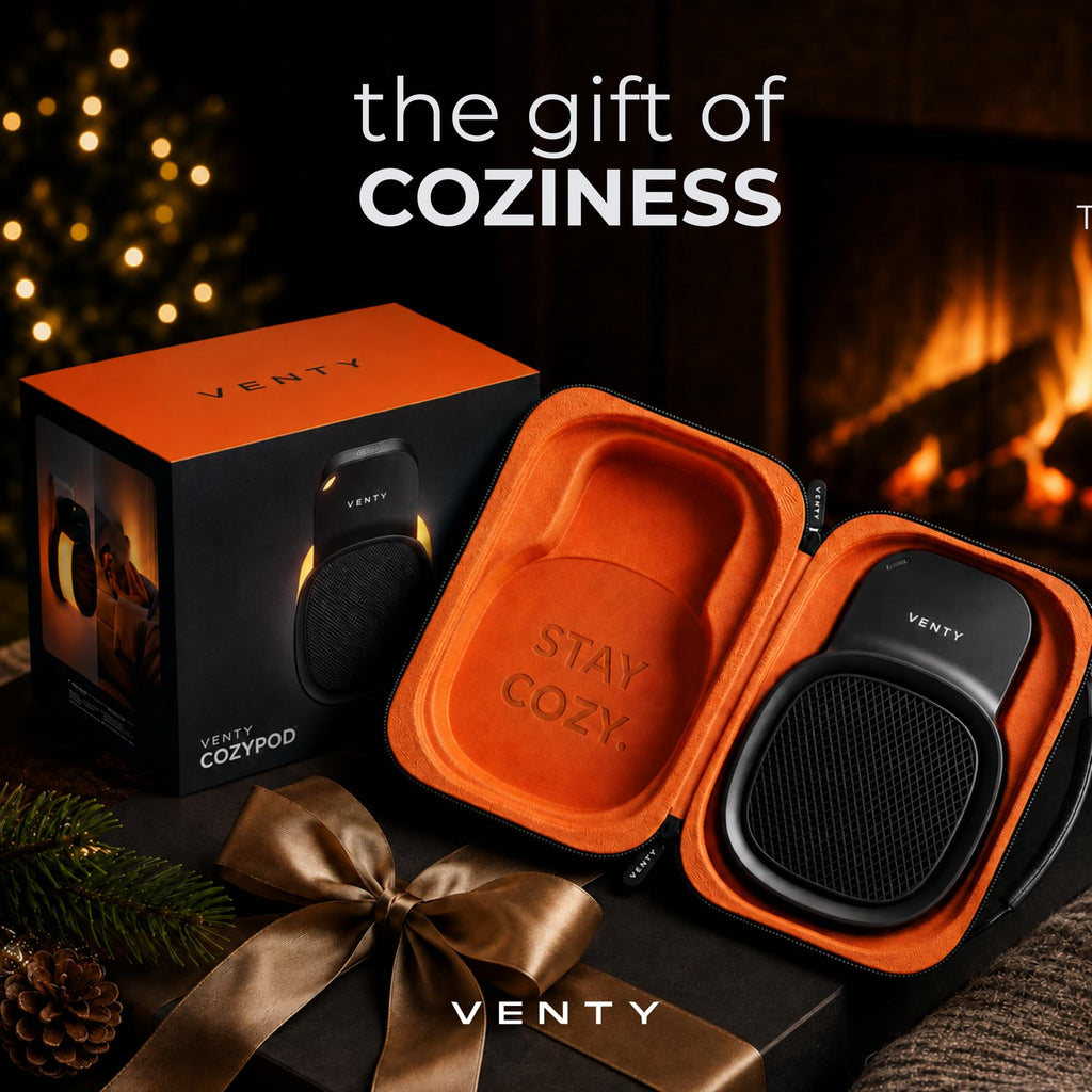 CozyPod 1500W Plug In Space Heater for Indoor Use - Small Wall Outlet Heater with Thermostat, Rechargeable Remote