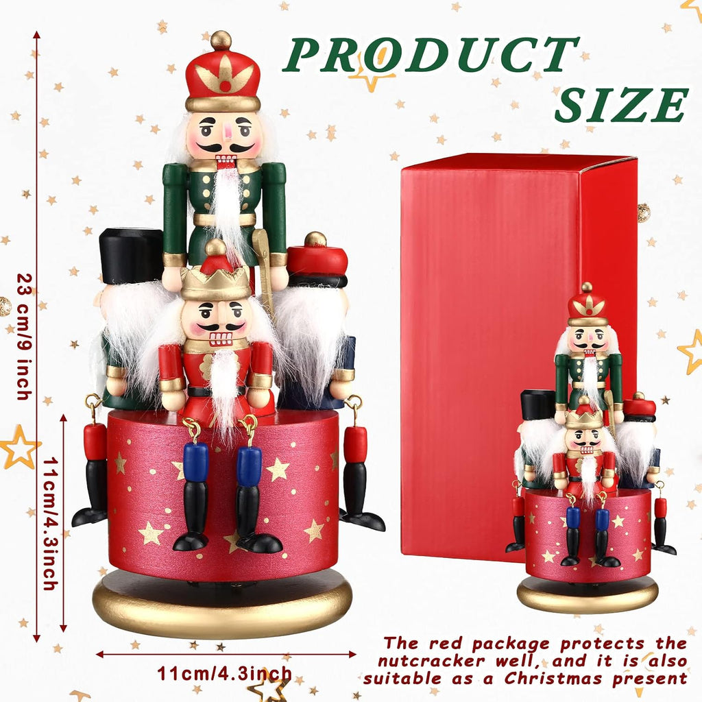 Nutcracker Music Box Wooden Nutcracker Soldier Toy, Stylish Style