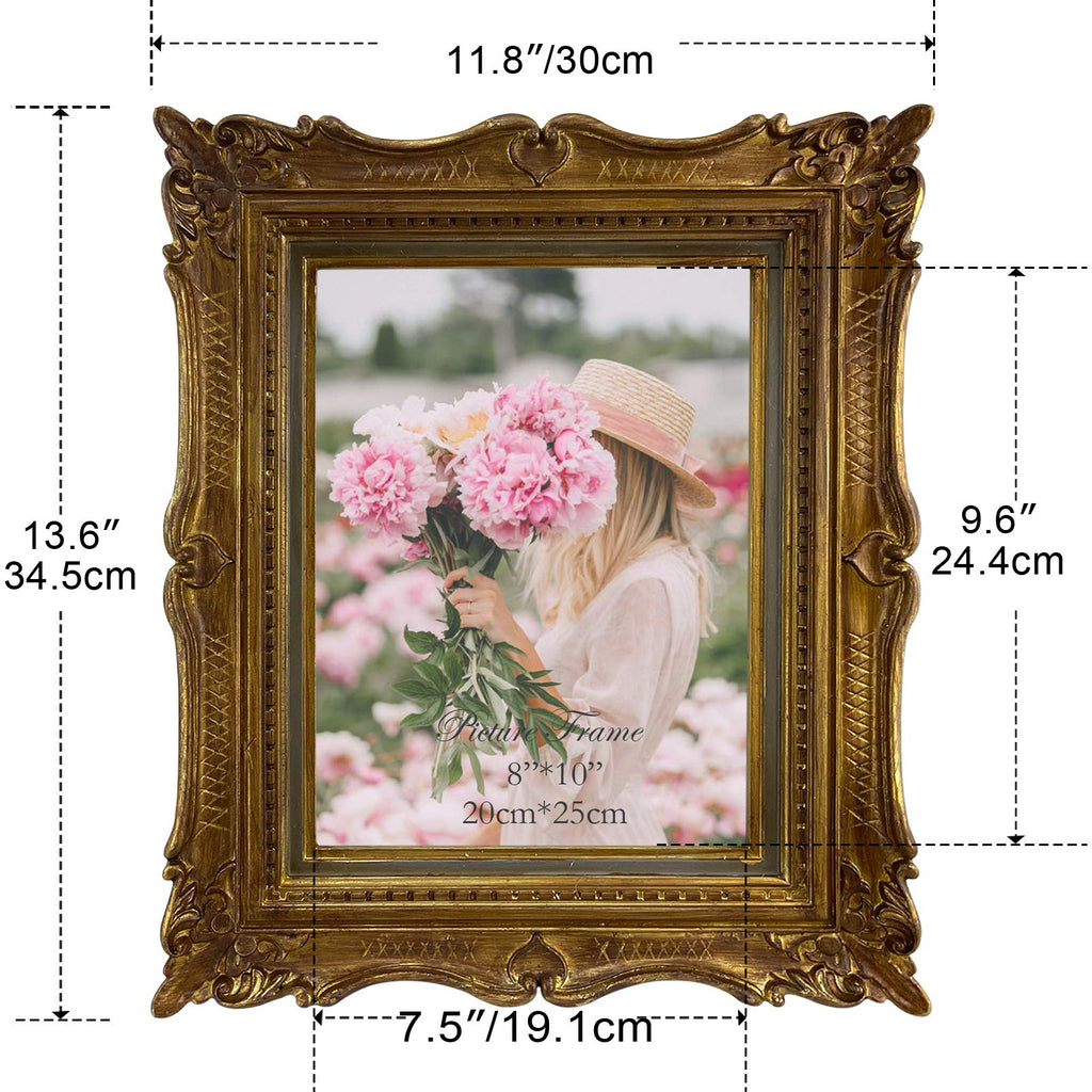 8x10 Vintage Bronze Picture Frame