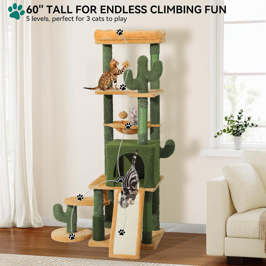Tall Cactus Cat Tree Tower