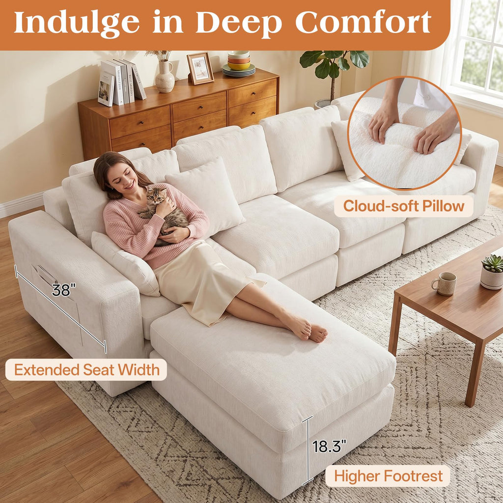 Ottoman Module for Cloud Modular Sectional Sofa