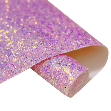Light Pink Leatherette Fabric Pearl Bubble Beads Chunky Glitter Ribbon Roll, 52" x 12" inches, Premium Velvet Faux