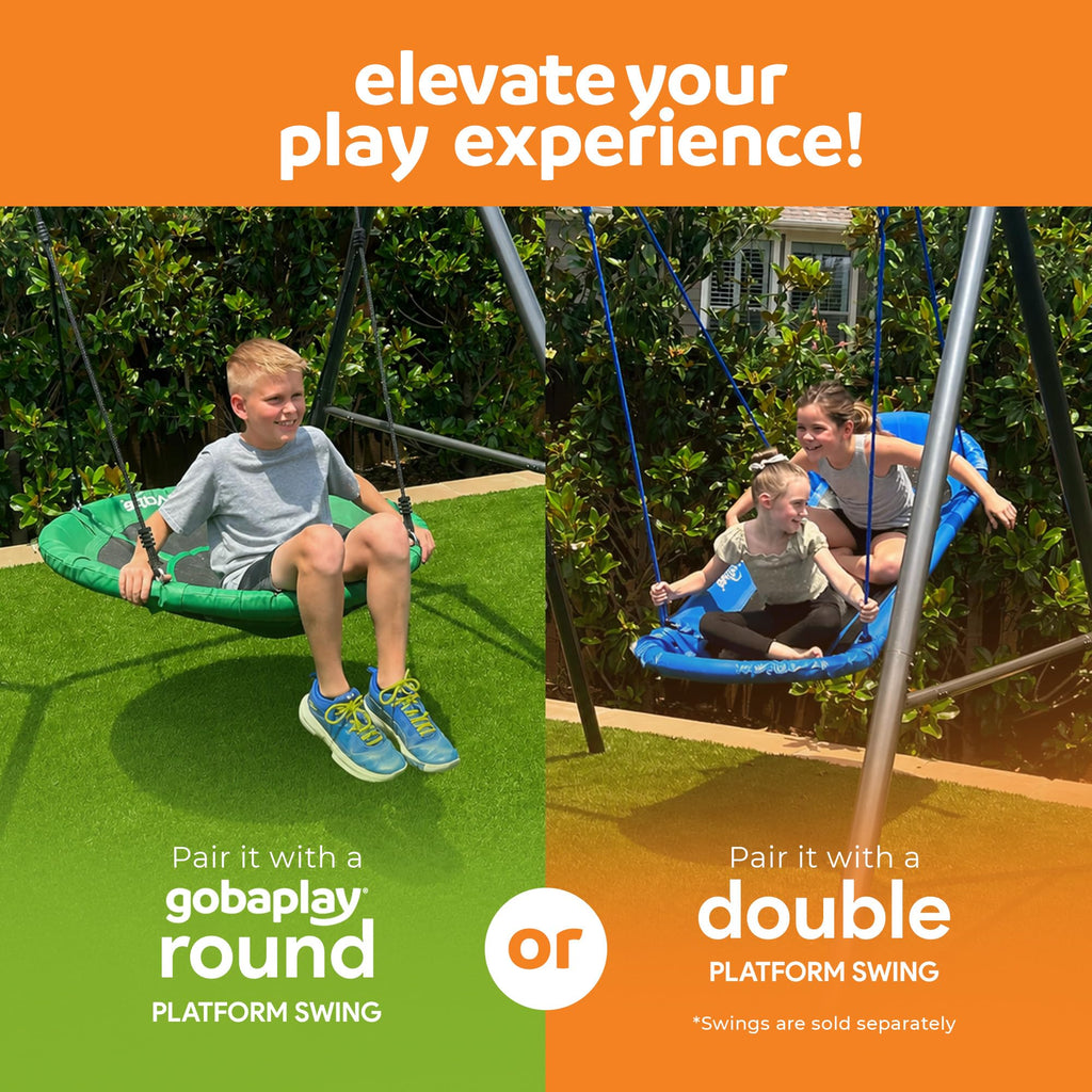 TitanFlex Outdoor Adventure Swing Set with 8 Ft Frame Extension