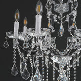 24-Light 50" Crystal Chandeliers Large Foyer Chandelier for High Ceilings, Black Staircase Chandeliers Big Entryway Maria Theresa Chandelier Living Room Light Fixture for Stairway, Entry A109-B0F8B8M6NH