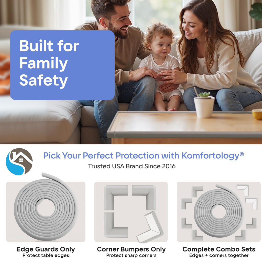 Proofing Edge Guard 15ft, 4 Corners, Gray