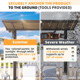 8' x 5' Grill Gazebo Outdoor Pergola for Patio, Freestanding - Image 2