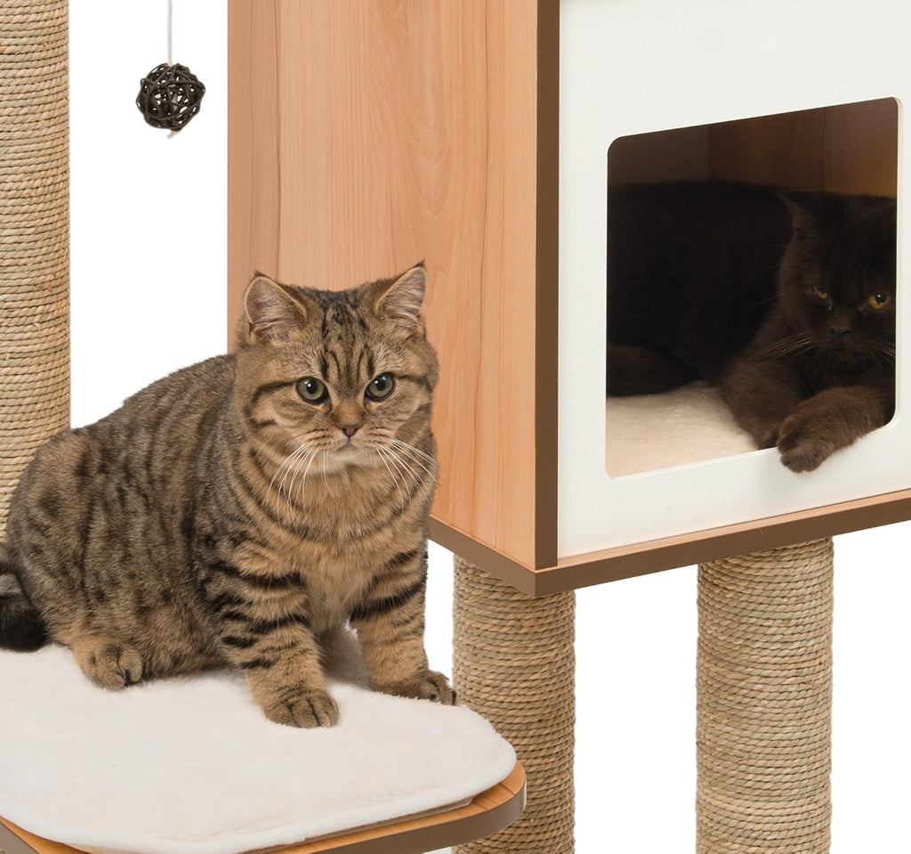 Cat Tree, High Base, Walnut, 52045