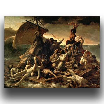 The Raft of Medusa Poster - Theodore Gericault Art Print - Modern Canvas Wall Art - Realism Renaissance Artwork Cool