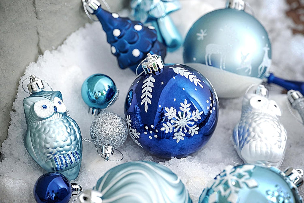 Christmas Tree Decorations Ball Ornaments Set - Set of 80