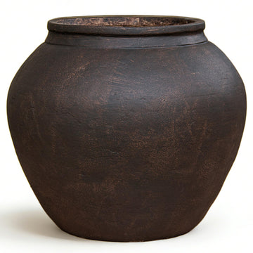 17 Inch Fiberstone Planter Pot with Drainage Hole, Large Indoor Outdoor Flower Pot for Olive Trees, Monstera &