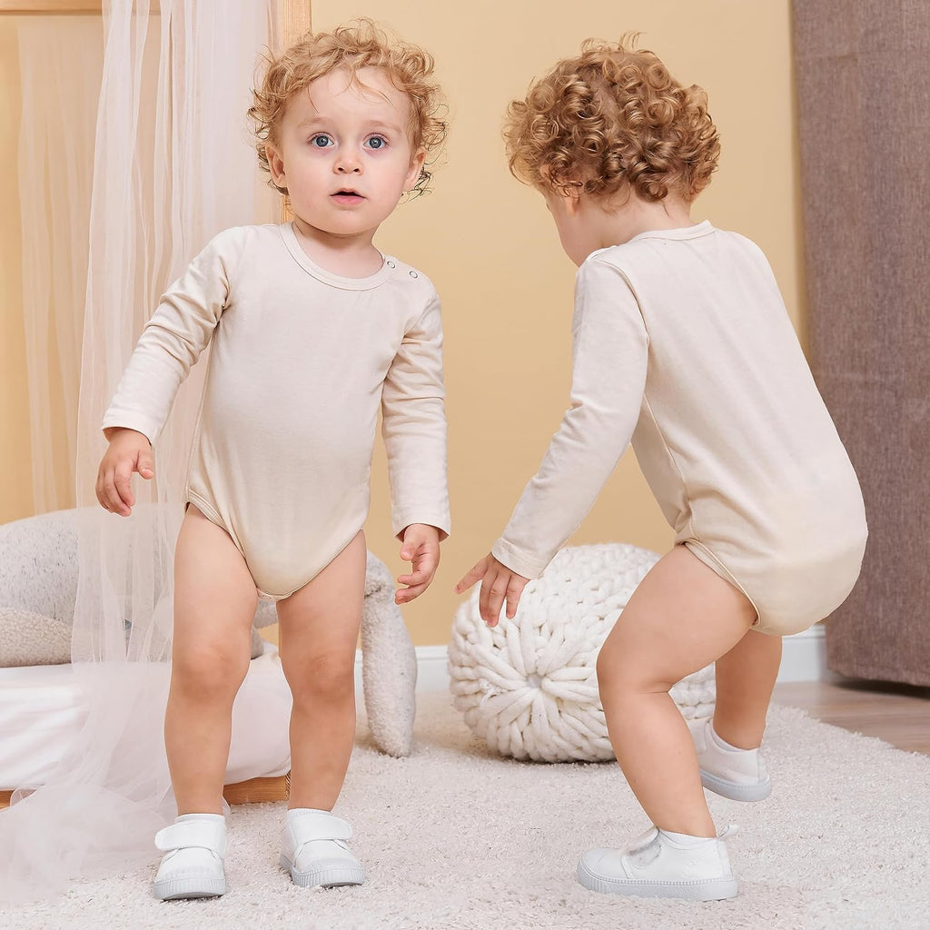 Newborn Baby Boy Clothes Infant Boy Romper Fall Winter Outfits Bodysuit 2Pcs Striped Long Sleeve Top Overalls