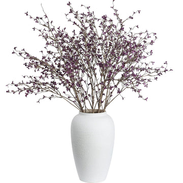 Dry Twig Faux Floral: 5 Pcs 37" Fall Leaves Stems, Branches for Vase