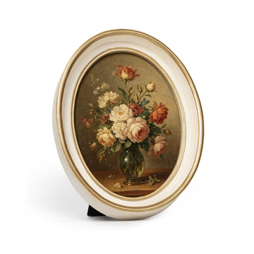 5x7 Inch Vintage Picture Frame, Elegant Antique Photo Frames with Glass Front, Photo Display, Tabletop Wall Hanging