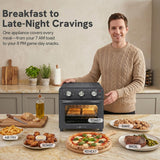 6-in-1 Air Fryer Toaster Oven Combo, Compact 12.7 QT Small Countertop Convection Oven, Fits 9" Pizza & 4 Toast