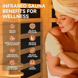 Springspa Far Infrared Sauna for Home, Home Indoor Infrared Sauna for 2-Person