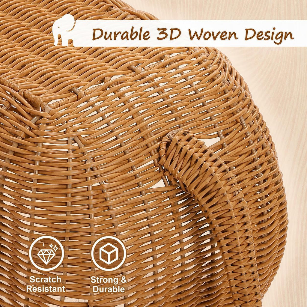 Elephant Cat Condo Bed, Woven Cat House