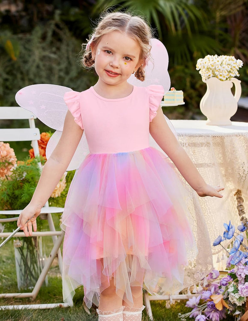 Toddler Tutu Dress Little Girls Irregular Tulle Princess Dresses