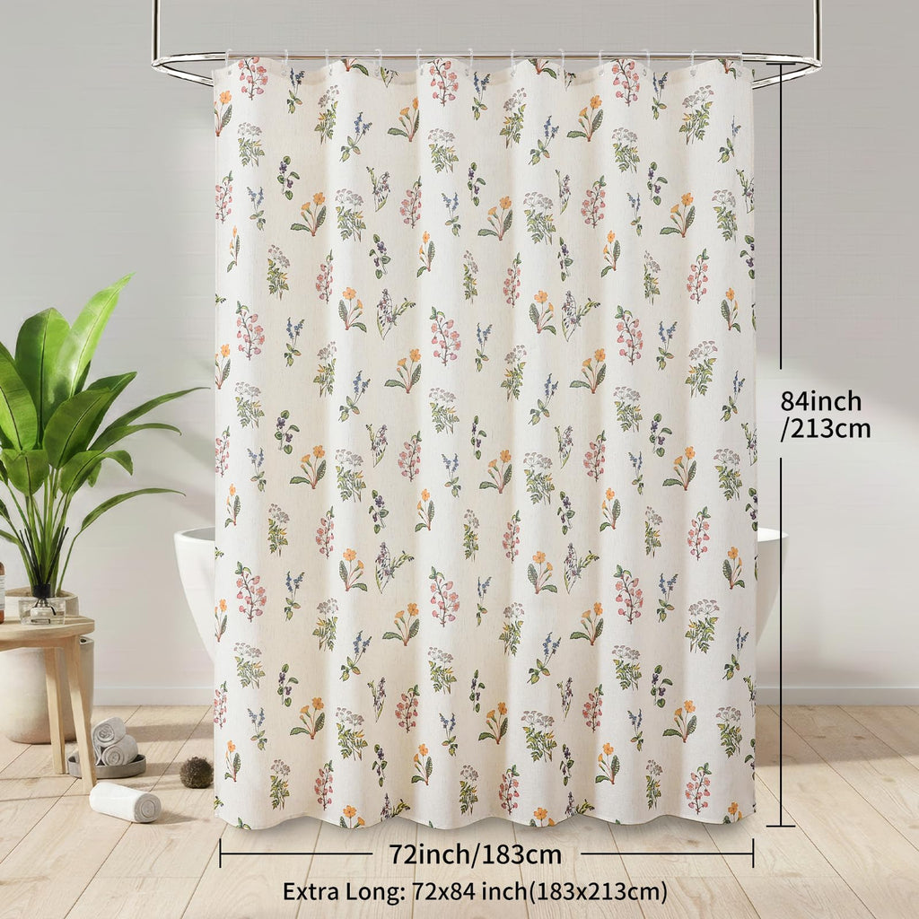 French Country Floral Linen, 72" W x 84" L