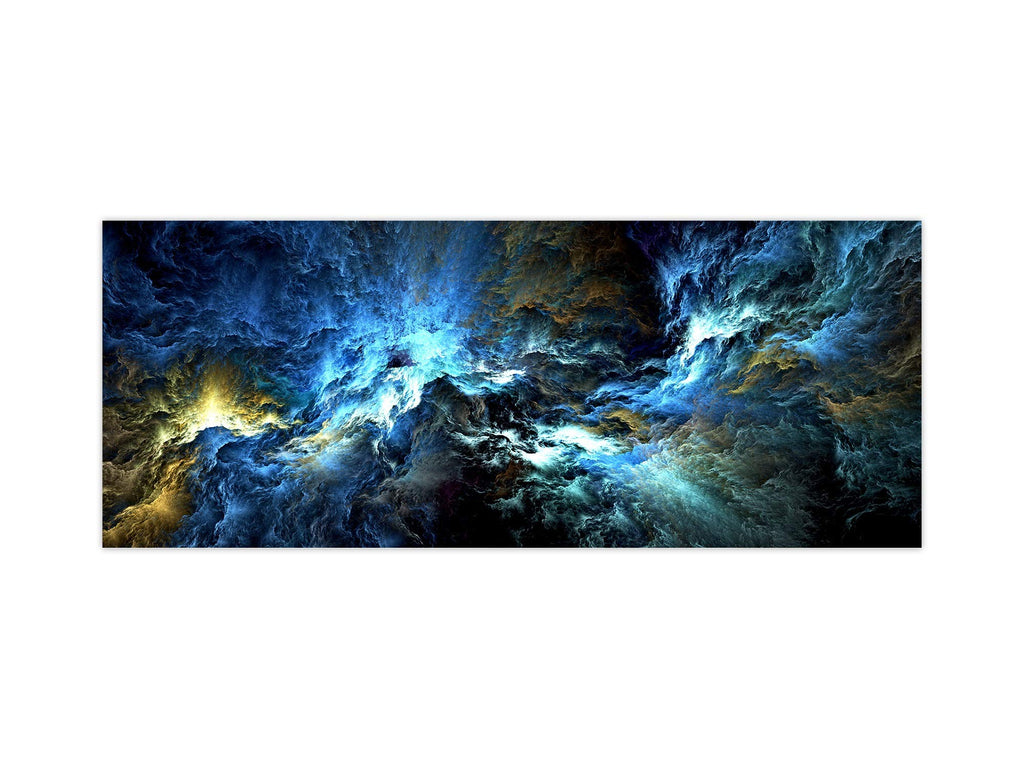 Stylish Glass Backsplash - Fantasy&Sci-Fi Series BBS13: Multicolor Abstract Glass Tile, 31.5'x12.6', Glue Down