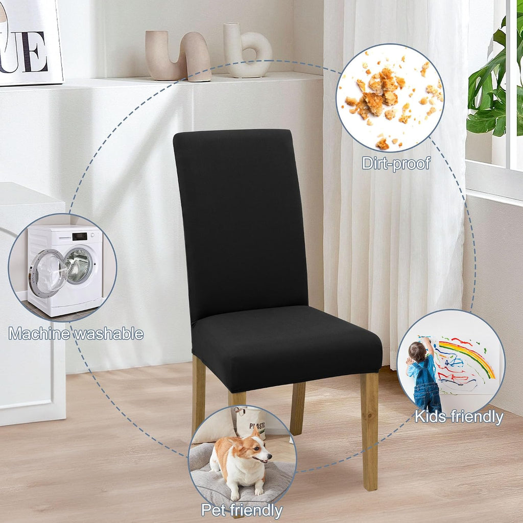 Dining Chair Covers, Stretch Seat Covers, Washable Furniture Protector