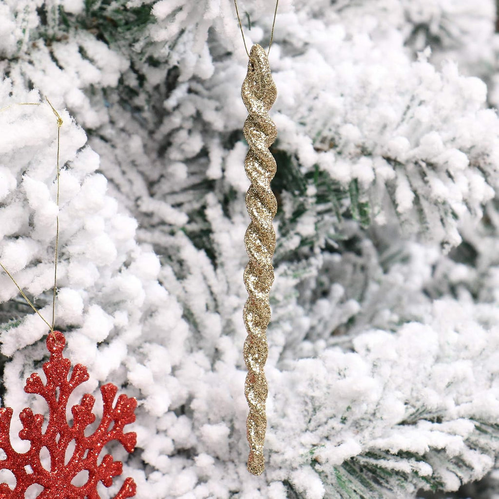 Tree Ornament, 132pcs Christmas Decoration Set Red Green Gold