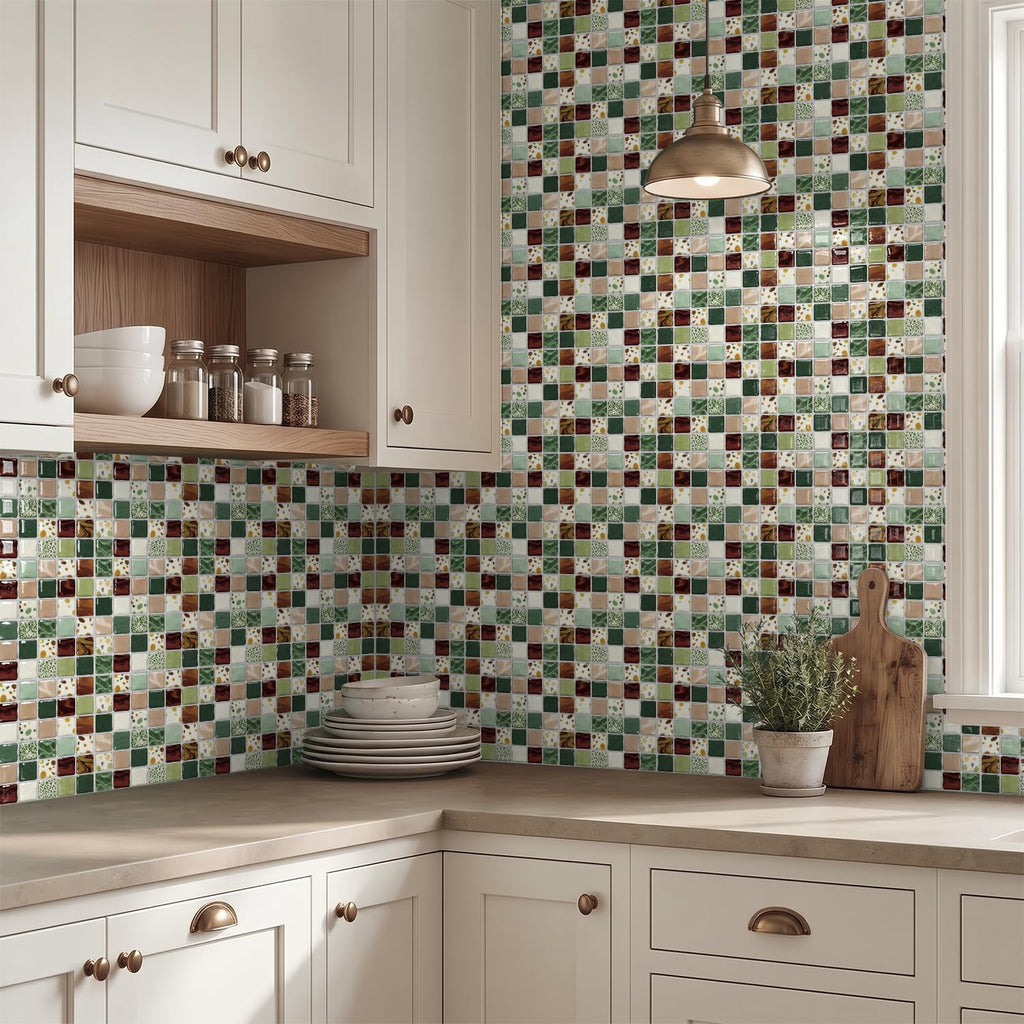 20-Pack 6x6 Peel and Stick Backsplash 3D Mosaic Tiles