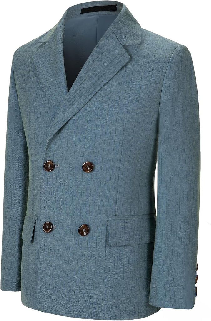 Kids Boys Suit Button Down Blazer Casual Wear Dress Jacket Slim Fit Sport Coat