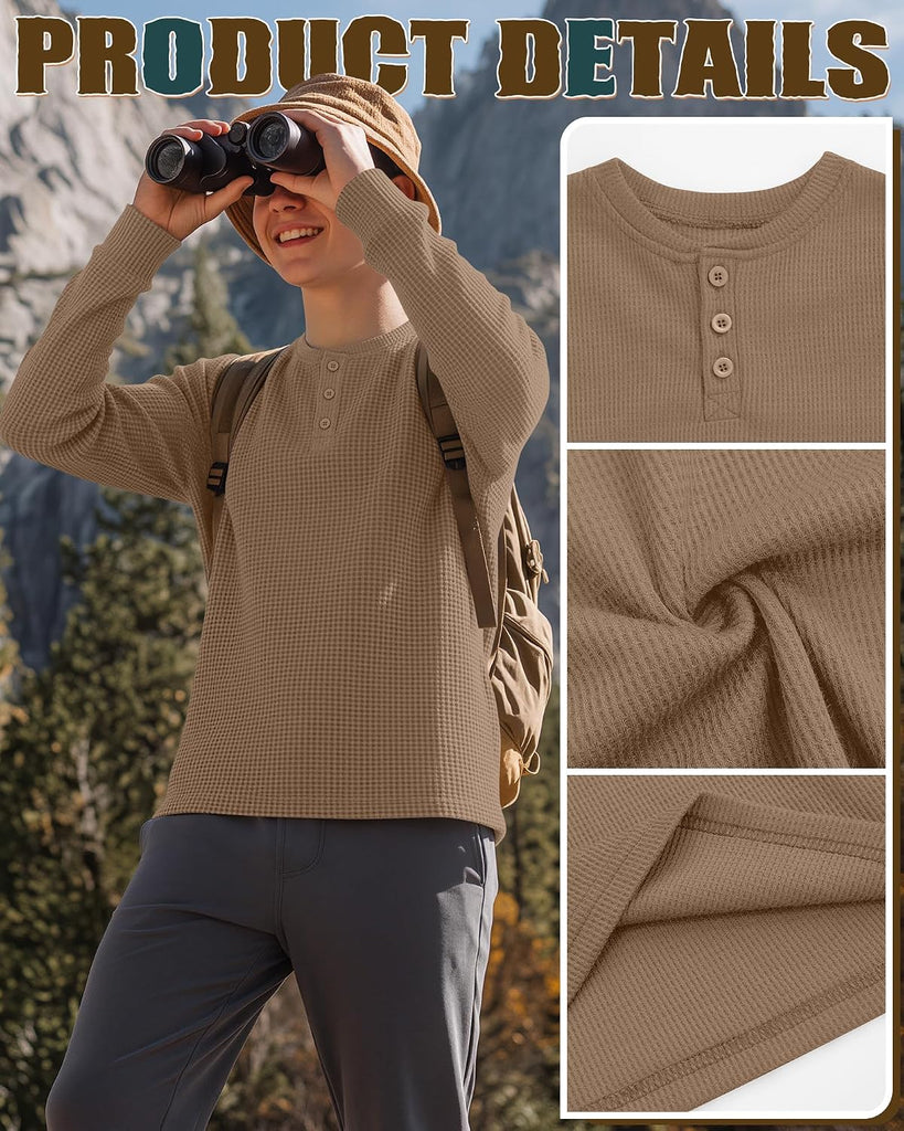 Boy's Henley Long Sleeve Shirts