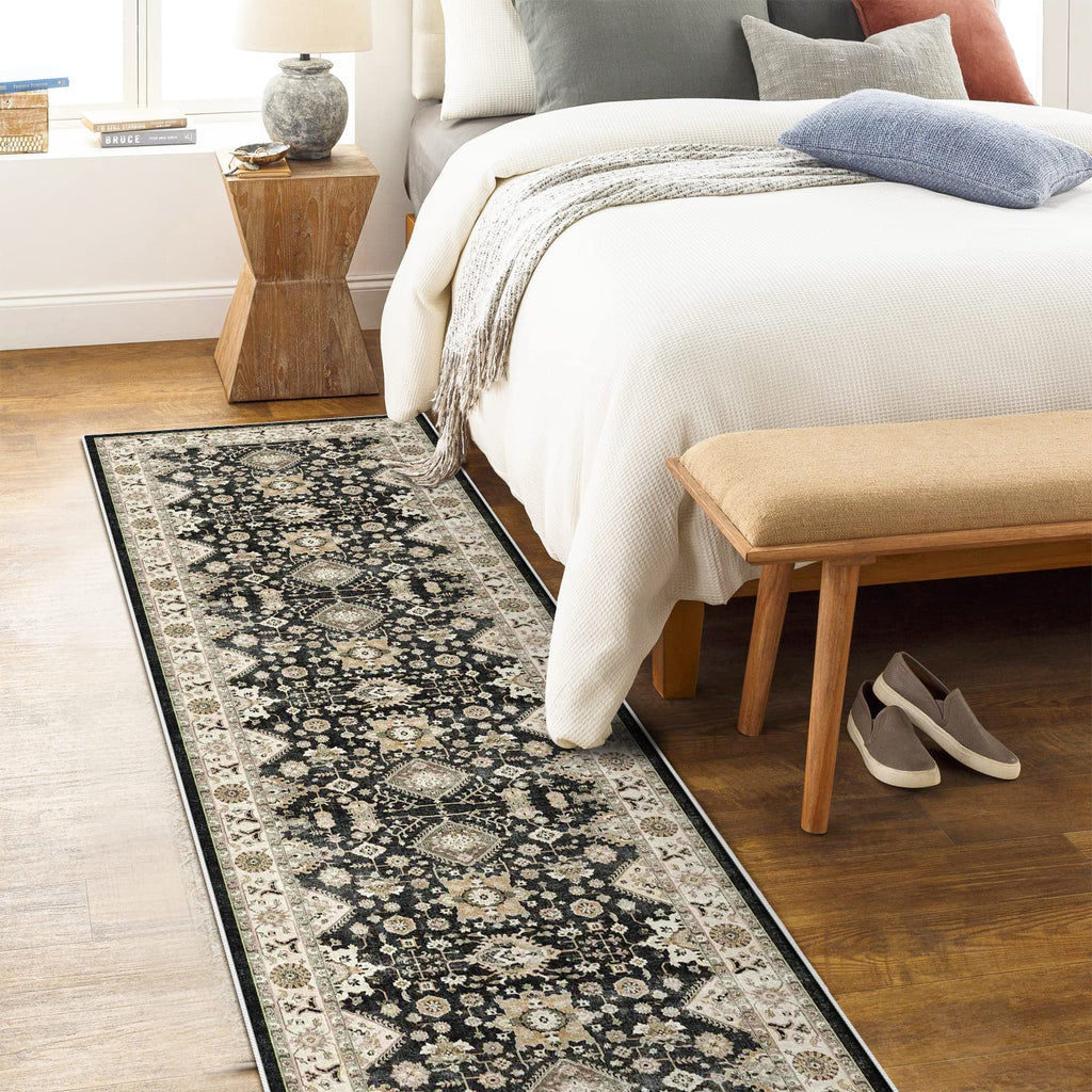 Washable Runner Rug 2x7: Hallway Runner Rug Non Slip Runner Rugs Durable