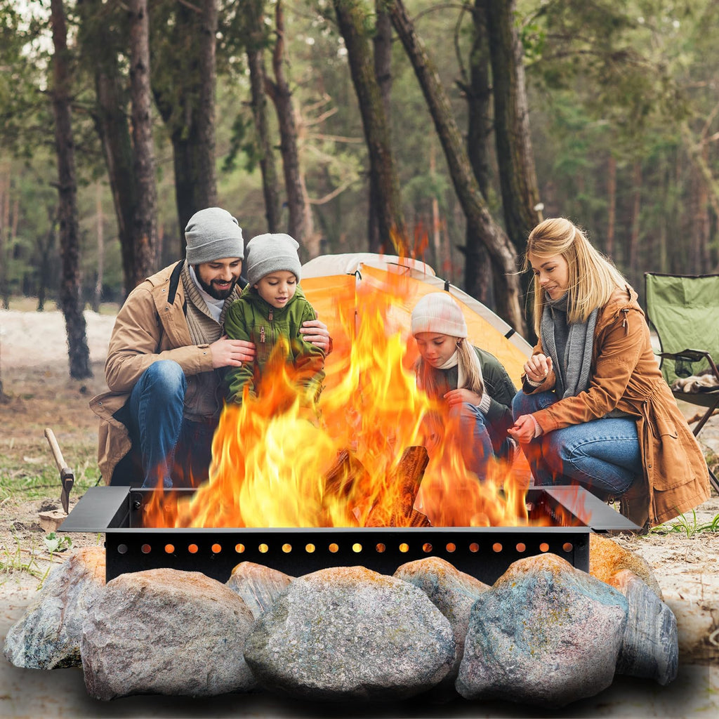 42 inch Outdoor Fire Pit Liner, Square Heavy Duty Fire Pits