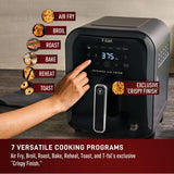 Infrared Air Fryer, 2x Faster Than Traditional Heating*, Large Air Fryer Toaster Oven Combo, 6 Qt Digital Touch Screen