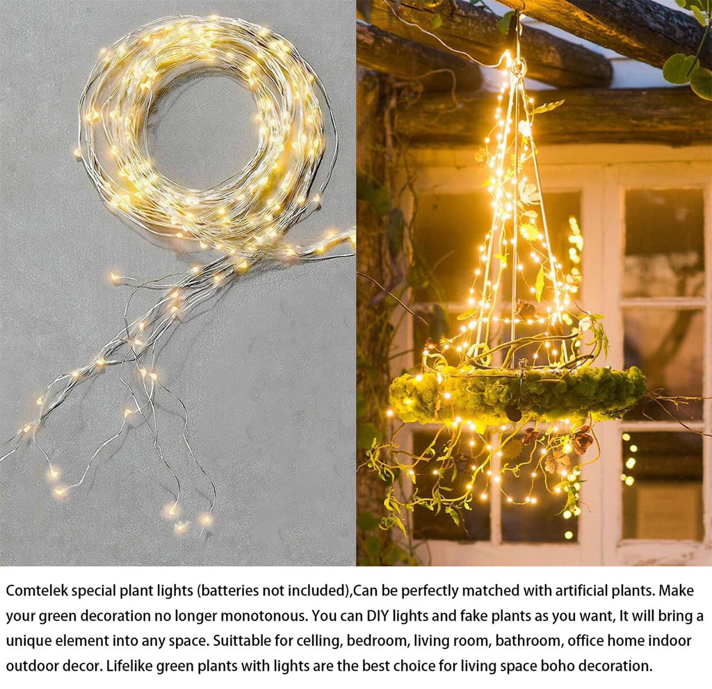 Fake Hanging Plants with Lights Artificial Plants Decor Macrame Plant Hanger with Fake Vines Faux Hanging Planter for