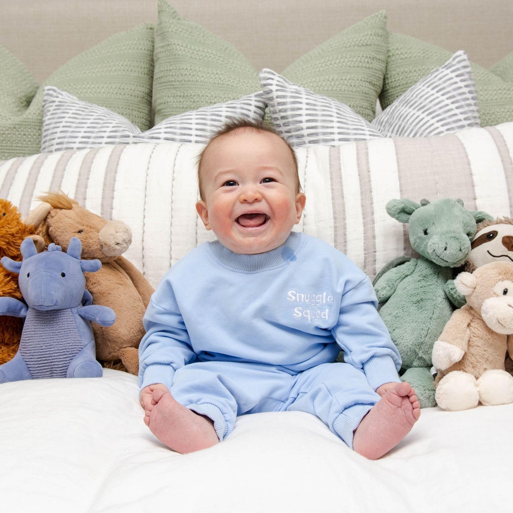 Organic Cotton Baby & Toddler Sweatsuit - 2 Piece Sweatshirt & Jogger Set - OEKO-TEX Certified Ultra Soft Breathable