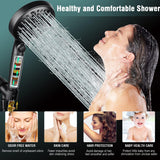 Filtered Shower Head with Handheld, 9 Spray Modes 2.5GPM High Pressure Showerhead with ON OFF Pause Switch