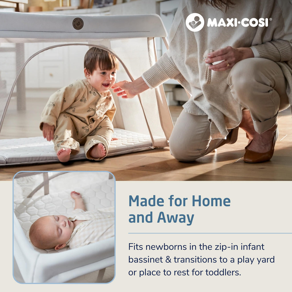 Calao Travel Playard & Bassinet - Classic Oat