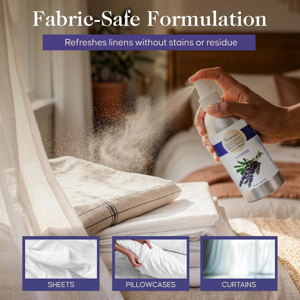 Linen Spray - Aromatherapy Pillow Mist, 2 Pack, 8oz - Set of 2