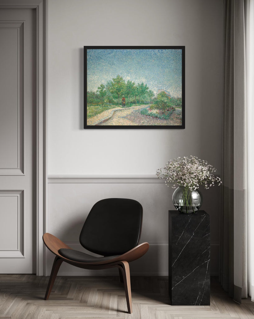 Square Saint by Van Gogh Unframed Wall Art Print Poster, Vintage Landscape Painting Wall Art, Bathroom Decor 122