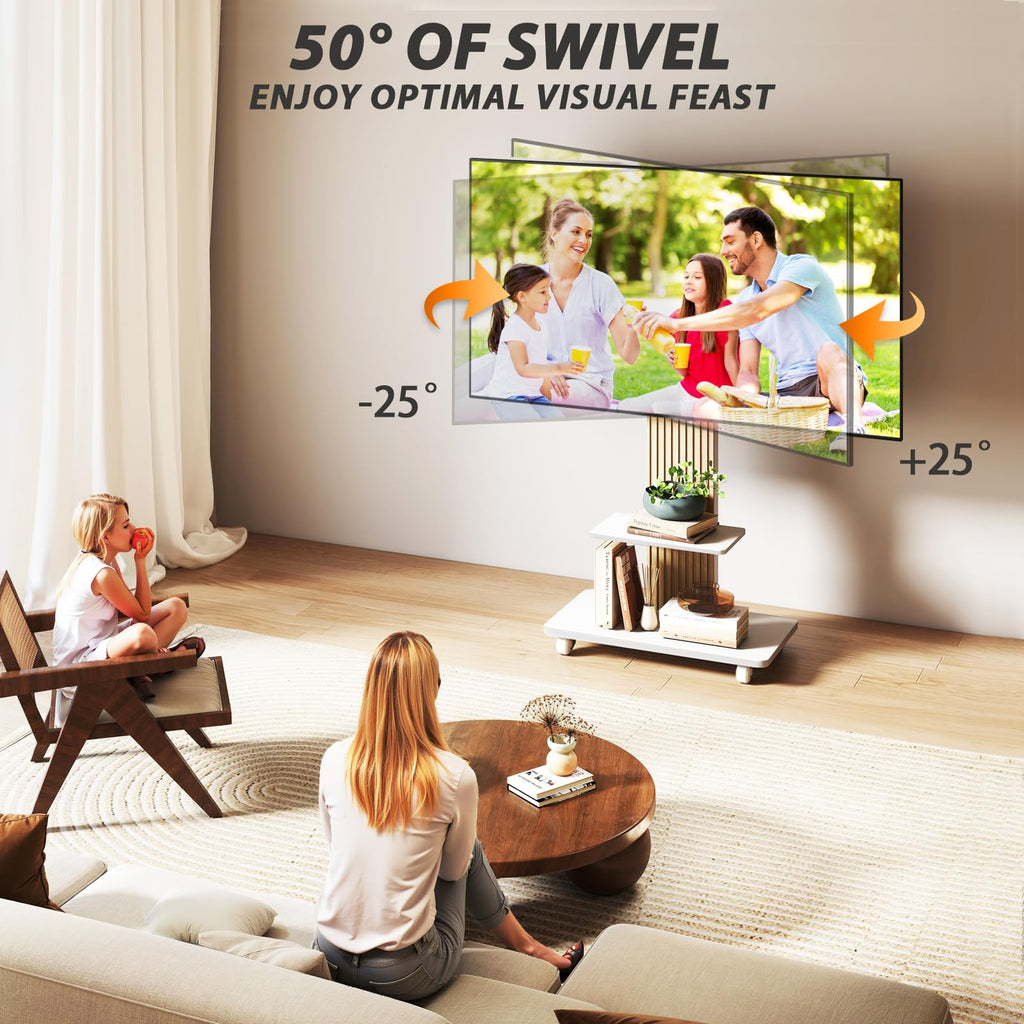 Heavy Duty Rolling TV Stand for 55-100 inch Large TVs