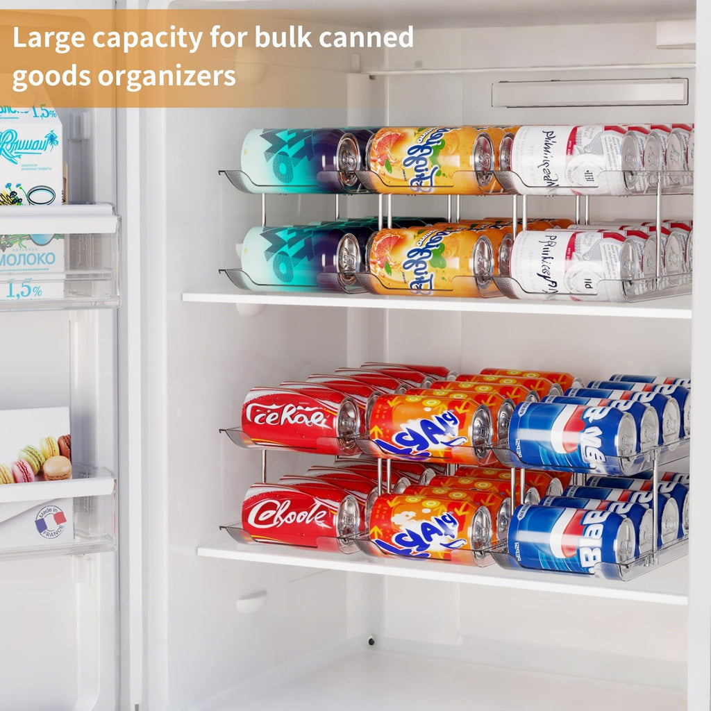 Can Organizer for Pantry Canned Food Storage Goods Holders 4 Tier