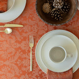 Saleh Luxury Easy Care Damask Fabric Table Cloth, Décor for Everyday, Formal Dining, Entertaining, P