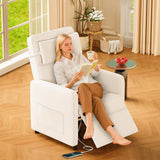 GarveeHome Power Recliner Living Room Lazy Chair Adjustable Electric Reclining Chair Home Theater Seating with Side