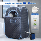 Moongiantgo Portable Sauna Steamer, 3L Locking Steamer Machine with Remote Control