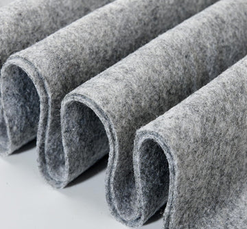 Soft Felt Fabric Sheets 1.6mm Thick Sewing Patwork Material Large Craft Felt Roll Fabric by The Yard (Hemp Grey, 18"X