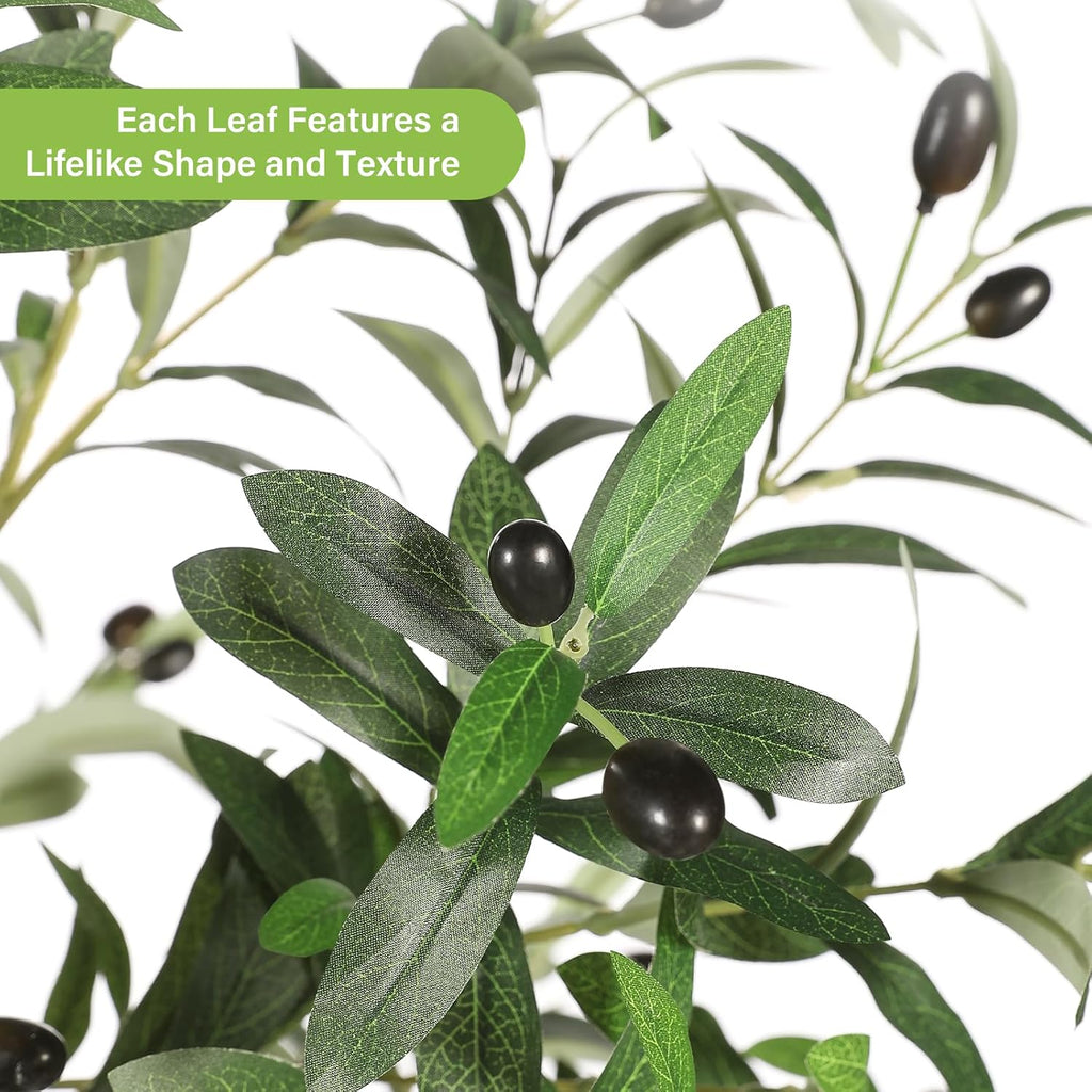 7ft Olive Trees Artificial Indoor with Planter Decor