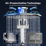 Shower Head with filtered Handheld High Pressure daul Shower Heads with Handheld Spray Combo and 10 Sprays Handheld
