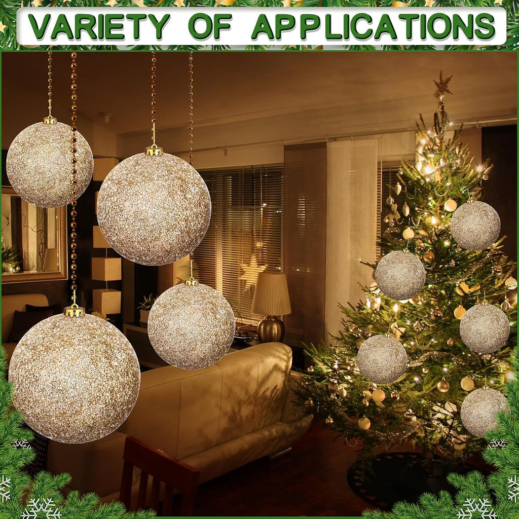 6" Christmas Balls Ornaments Large Christmas Tree Ornaments Decorations Shatterproof Shiny Christmas Hanging Balls