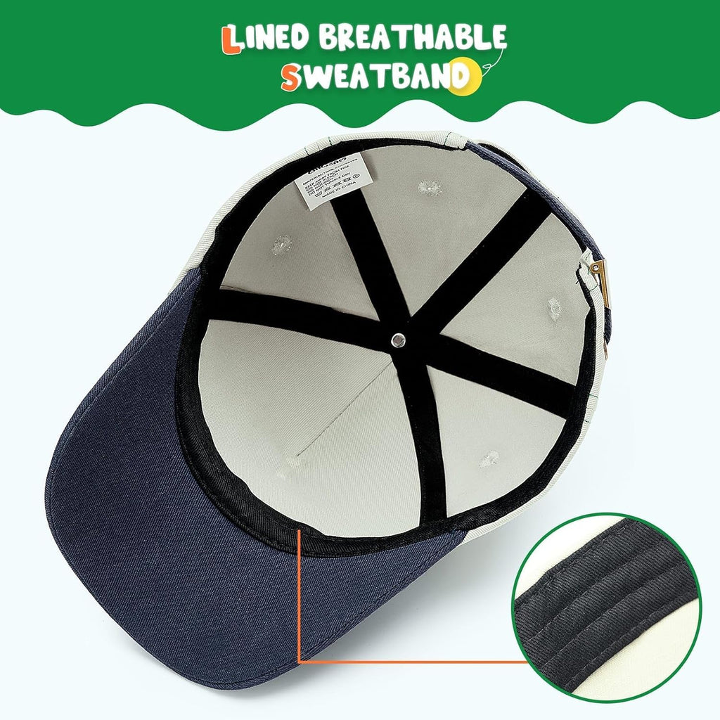 Kids Baseball Cap for Boys, Adjustable Toddler Truck Hat