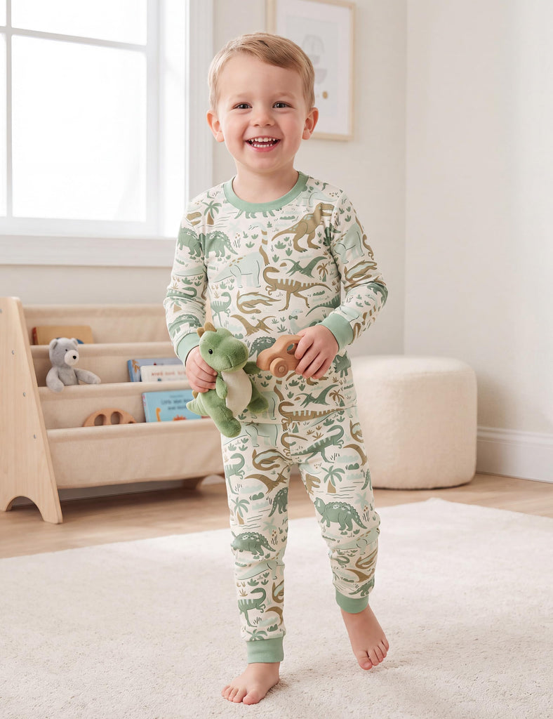 Toddler Pajamas 100% Organic Cotton Pjs Set for 6T Boys Clothes